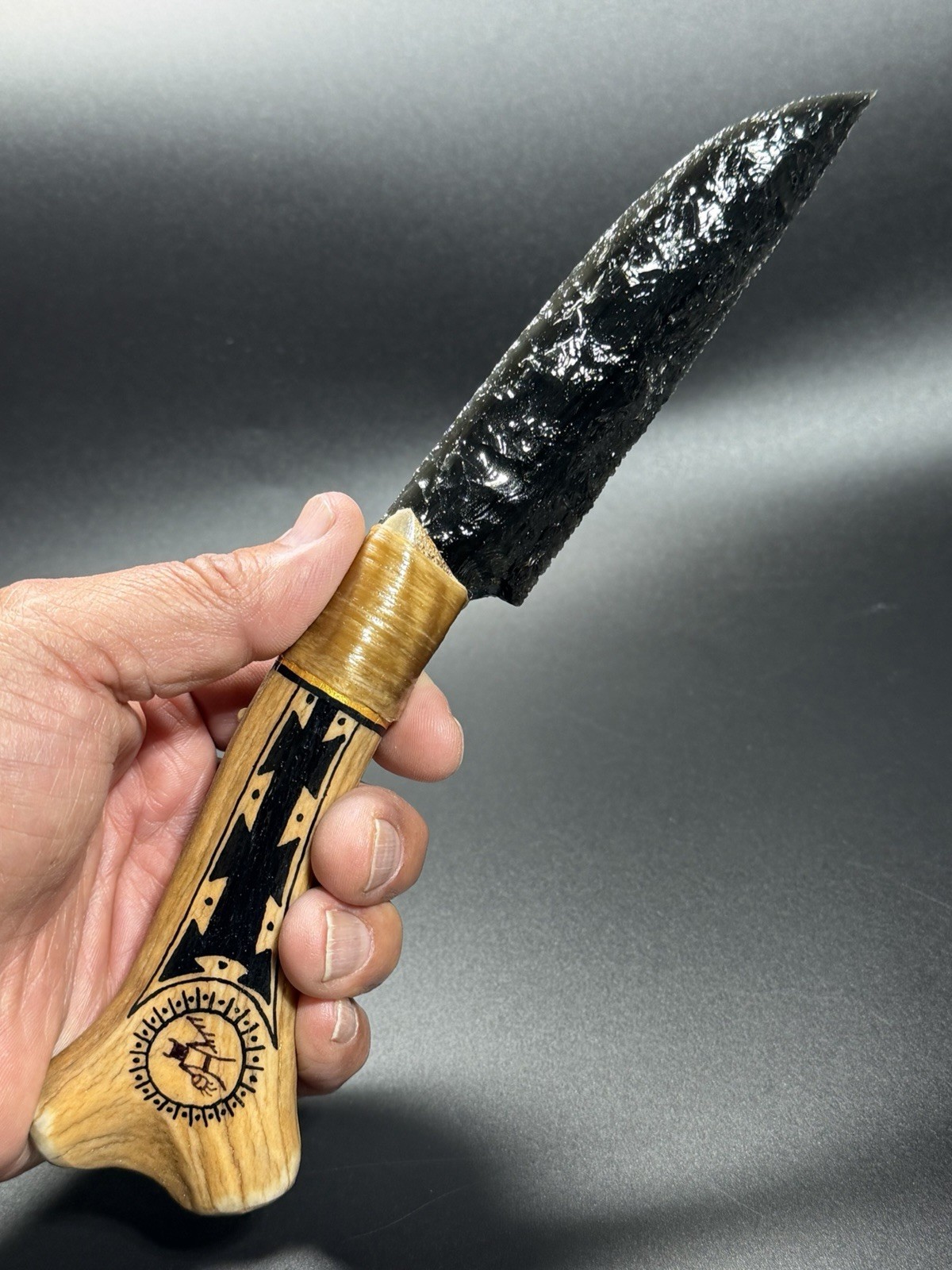 PaiuteBlades-Native American Obsidian Blade Knife