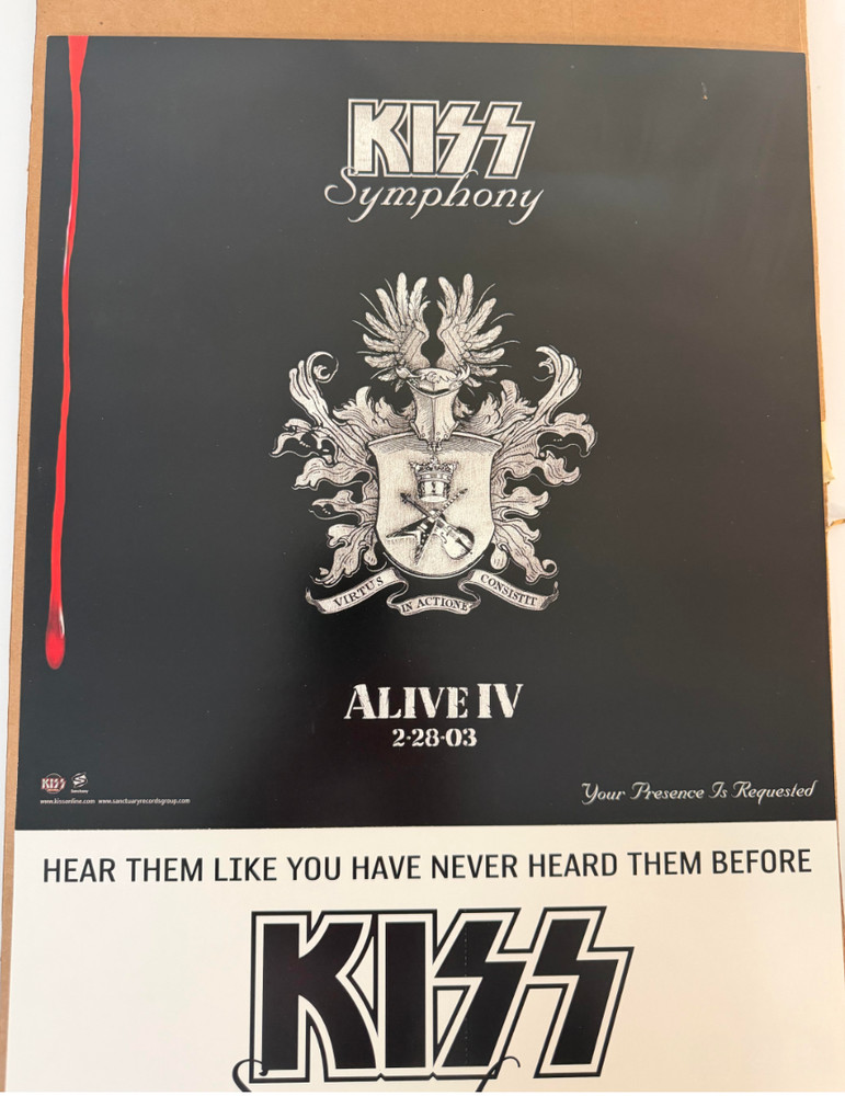KISS Symphony Alive lV In-Store Vintage Promo Perfect Condition Rare 2003 Orig 4