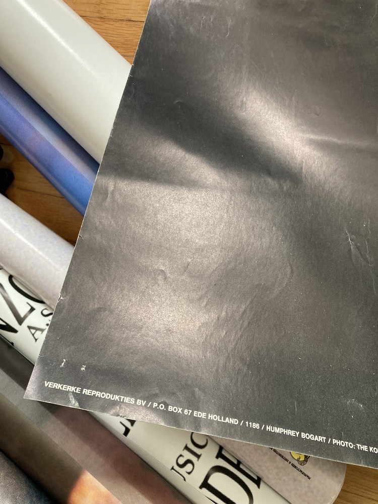 3 vintage Humphrey Bogart Personality Poster New York City Hippie Head Shop