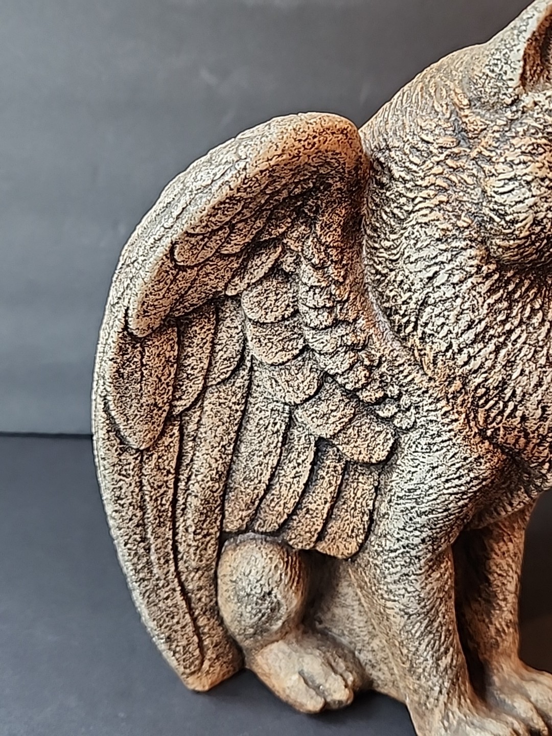 Windstone Editions Winged Spirit Wolf Candle Lamp Statue Pena Gargoyle READ