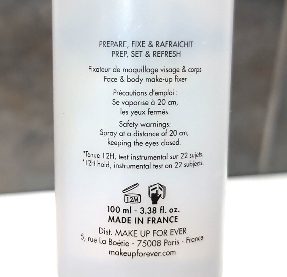 Make Up For Ever Mist & Fix Makeup Setting Spray ~ 3.38 oz, 100 ml nwob READ
