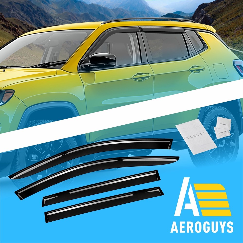Rain Guards Vent Visors Shade for 2017-2025 Jeep Compass