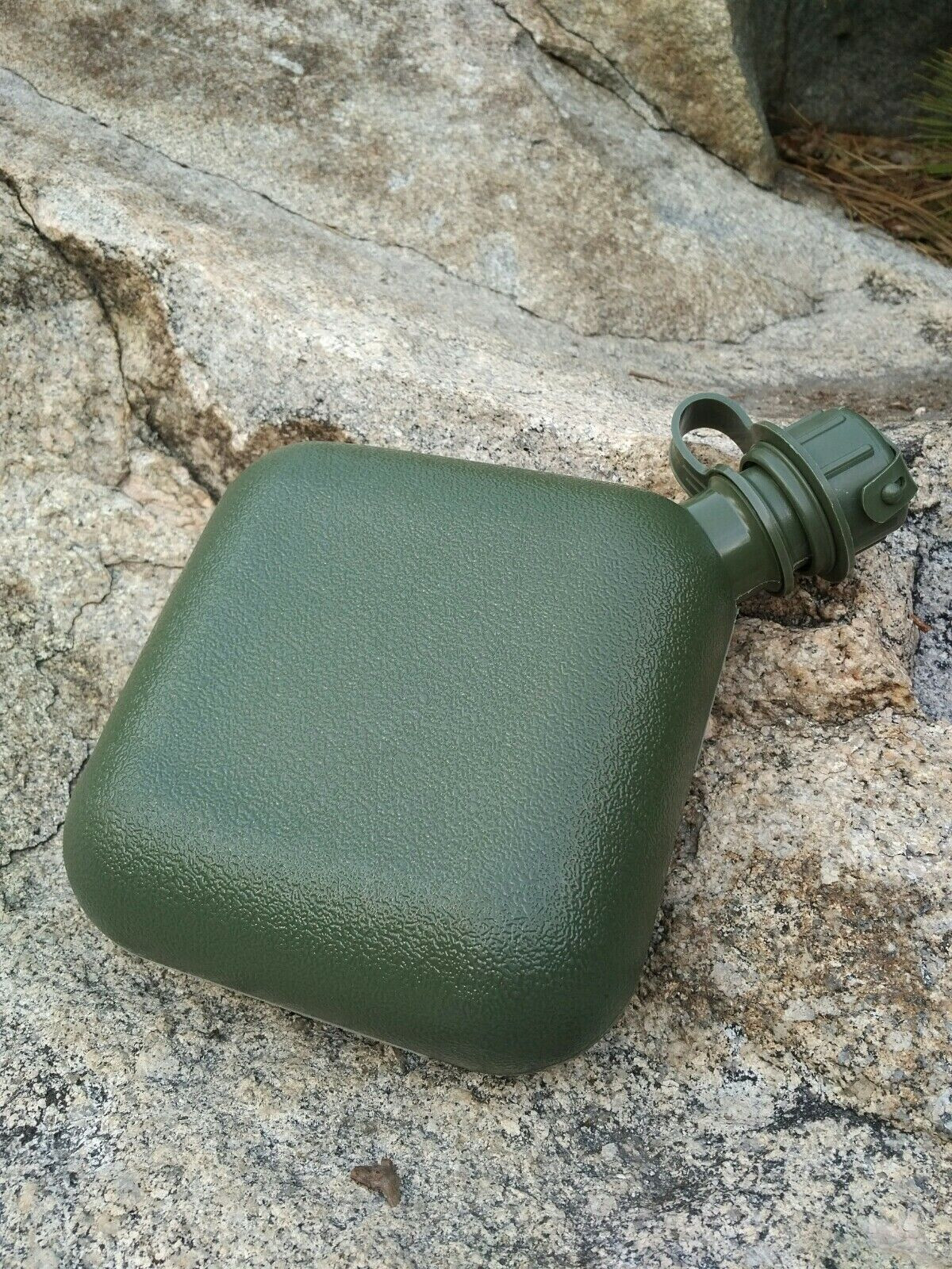 US Military 2 QT Collapsible Water Canteen with 2 Quart Pouch Cover & Sling EXC