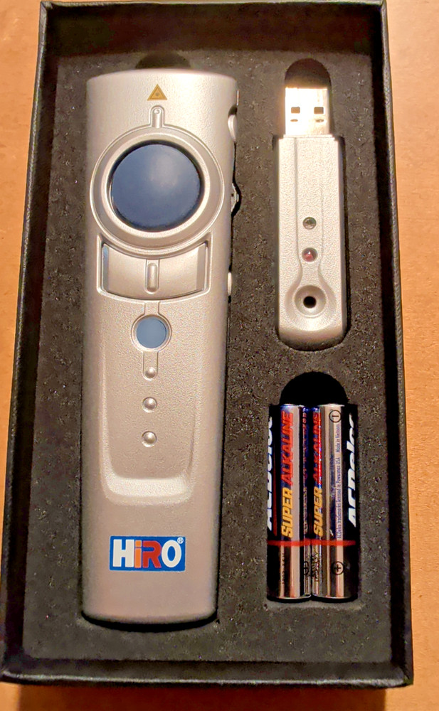 Hiro 3-in-1 Wireless Pointer Presentation Remote Laser 2.4 with USB H50064