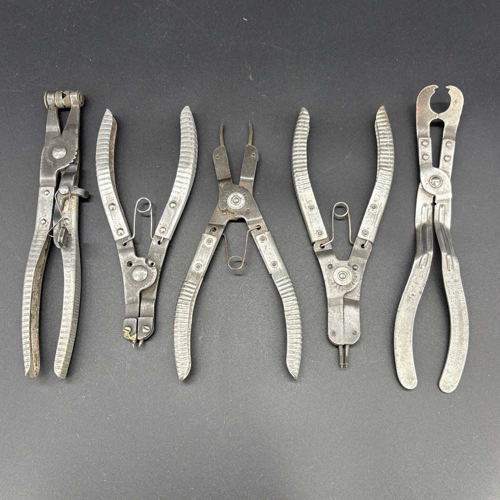 KD Tools Hose Clamp 429 External/Internal Retaining Ring Pliers 445 & 446 Set 5