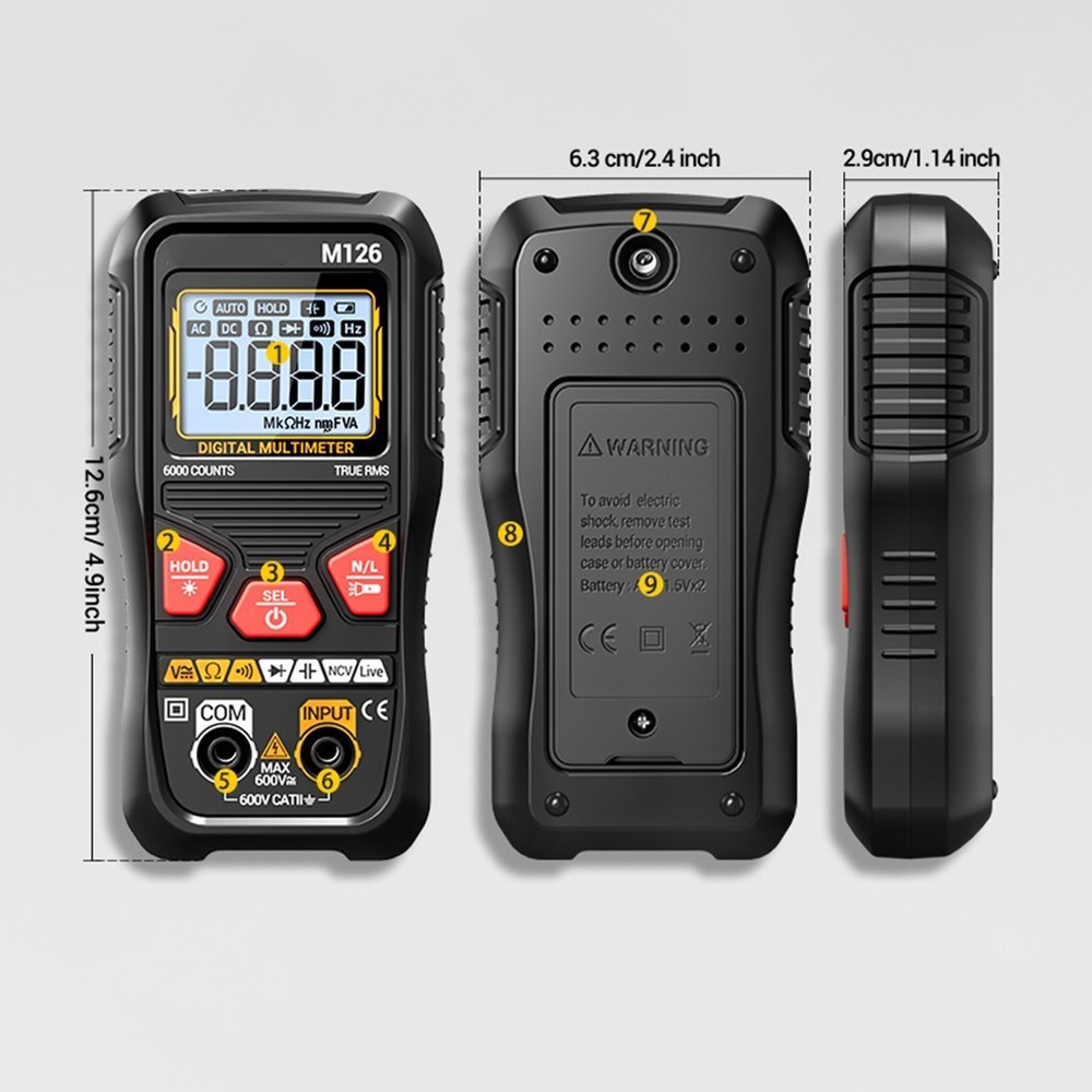 Automatic Range Digital Multimeter for Accurate Electrical Measurements