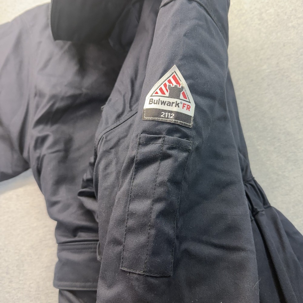Bulwark FR Flame Resistant Deluxe Parka Navy Blue Work Jacket