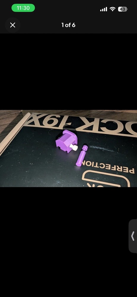 Purple Button Back Plate For Airsoft Glocks