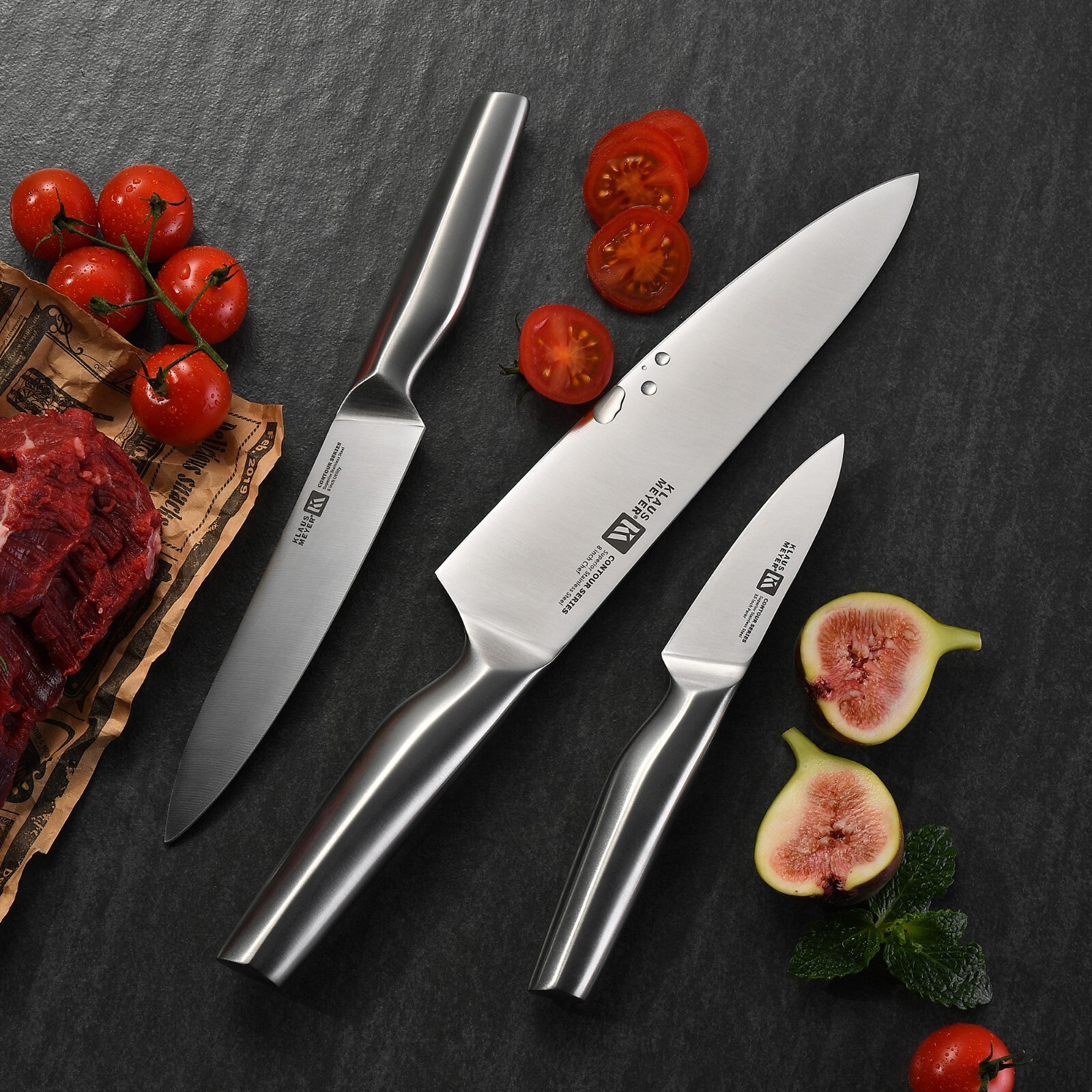 Klaus Meyer Contour Finest high carbon steel 19 Piece Knife Block Set