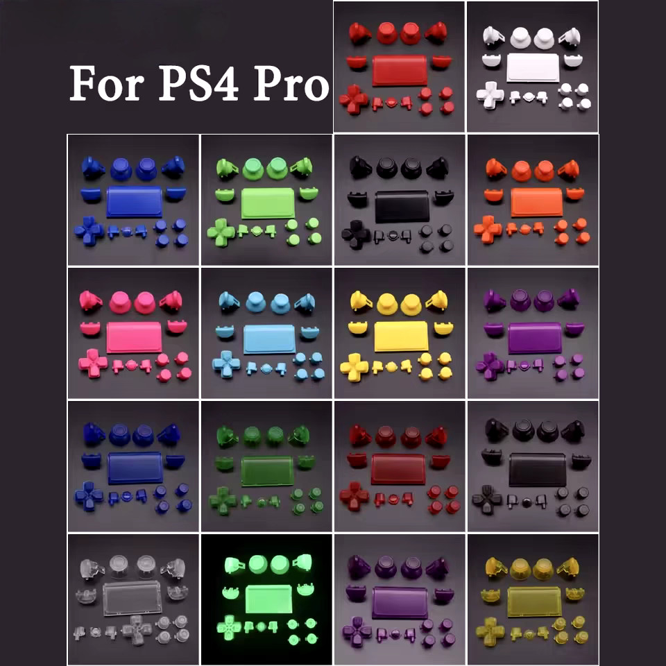 Full Set Button Replacement Kit for PS4 Pro Slim Game Controller JDM-040 JDS 040