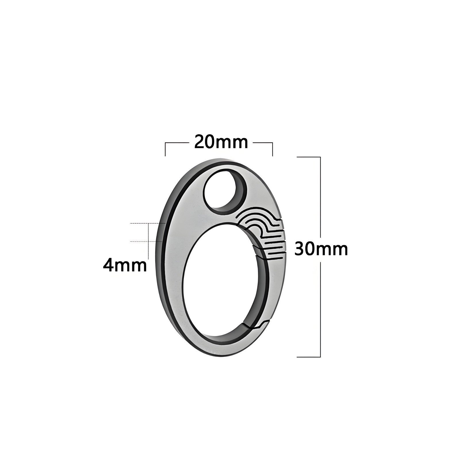 Titanium Alloy Mini Keychain Clip EDC Car Key Holder Bag Hook Durable