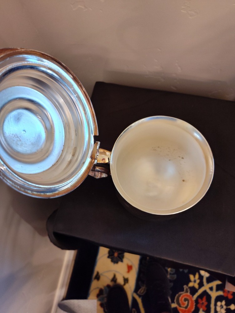 Benjamin Franklin Tankard 1978, Silver Plated. Ready To Polish Or Leave Tarnish