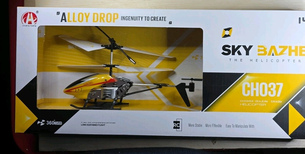 Sky BAZHE 360° Eversion Rechargeable Helicopter Enhanced CHO37 Full 3D Flight
