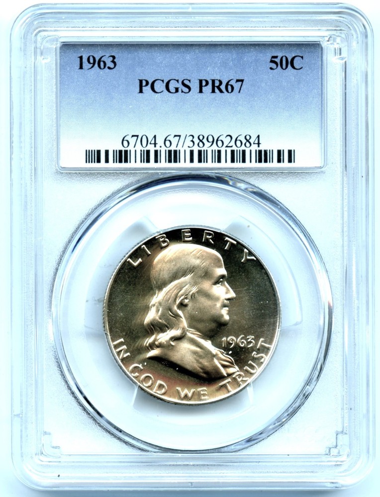 1963 Franklin Half Dollar, PCGS PR67