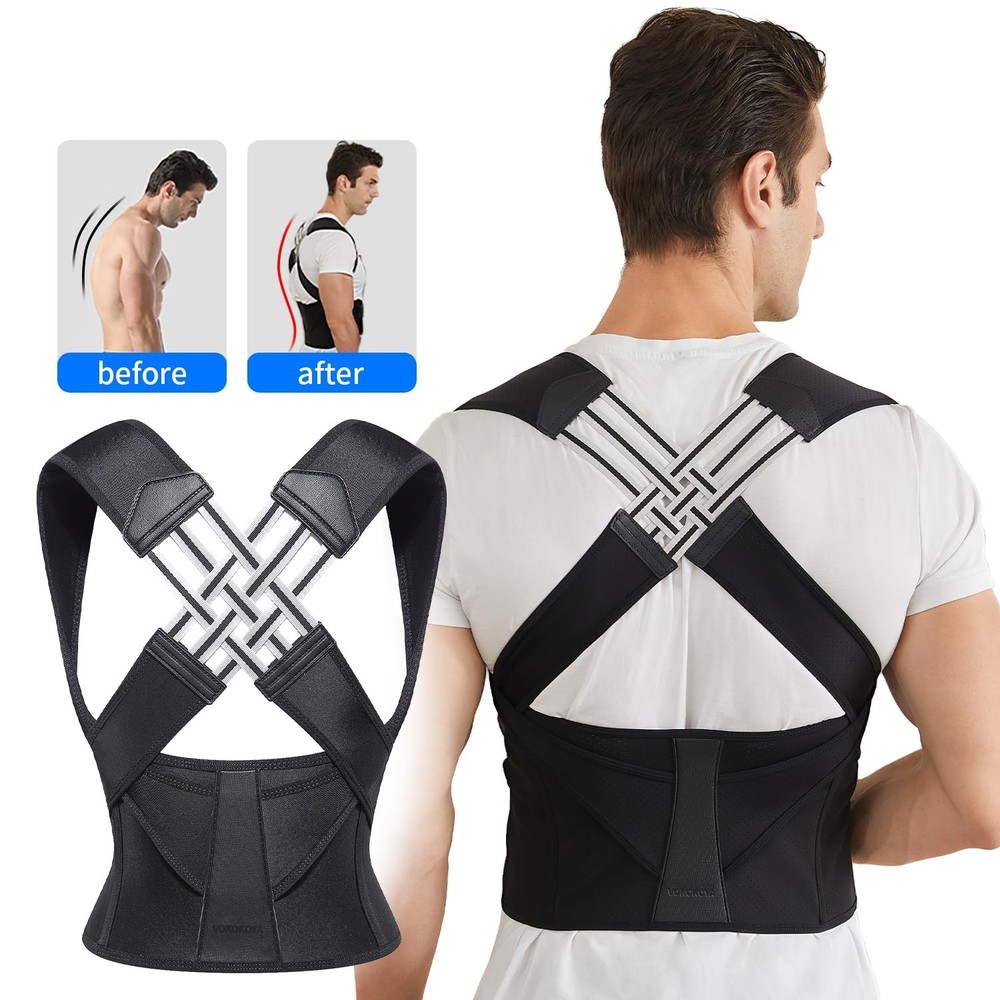 Large Invisible Posture Corrector for Adults - Ease Back Pain & Improve Posture