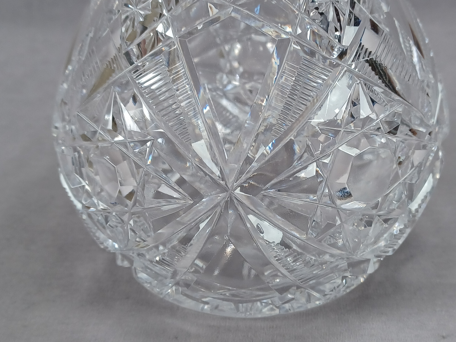 Adolf Kander Berlin 800 Silver & Brilliant Cut Glass Decanter C. 1888-1939 A