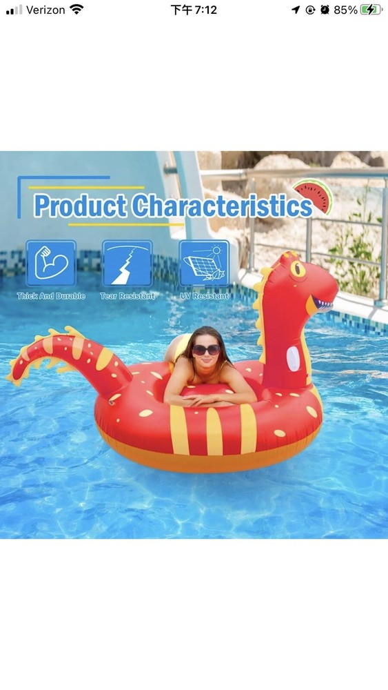 Dinosaur Pool Float Free Shipping