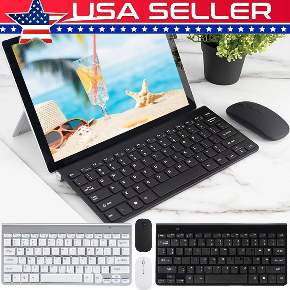 2.4G Wireless Keyboard and Mouse Combo Set Computer Desktop PC Laptop Cordless