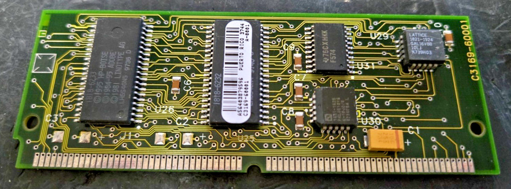 HP C3169-60001 C3169A POSTSCRIPT SIMM MODULE for Laserjet 5Si