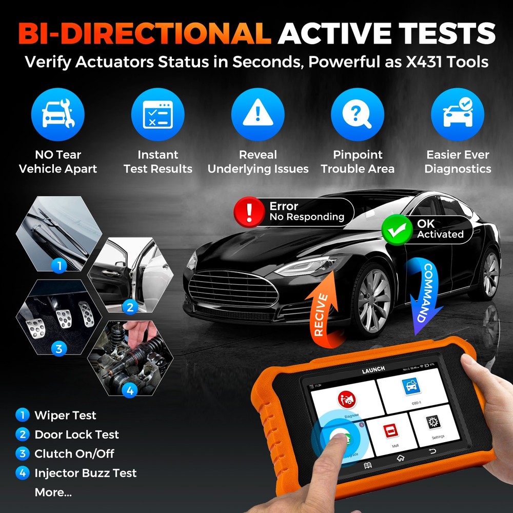 2026 LAUNCH X431 Elite 2.0 For BMW Car OBD2 Diganostic Scanner Code Reader Tool