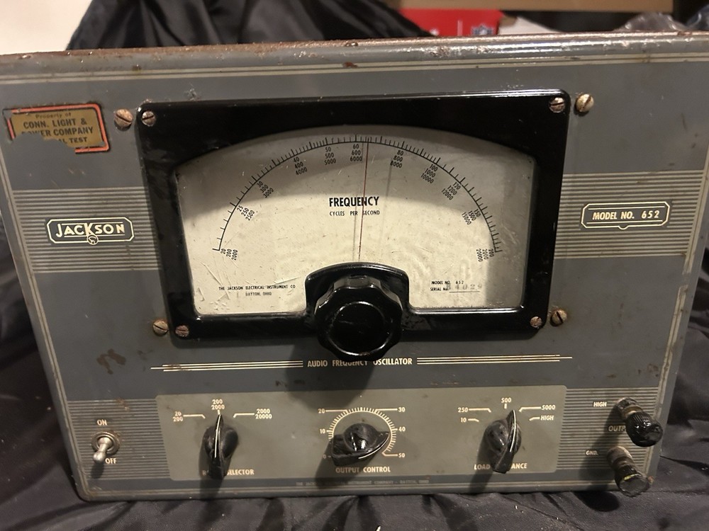 Vintage Jackson  Tester Model 652 Working