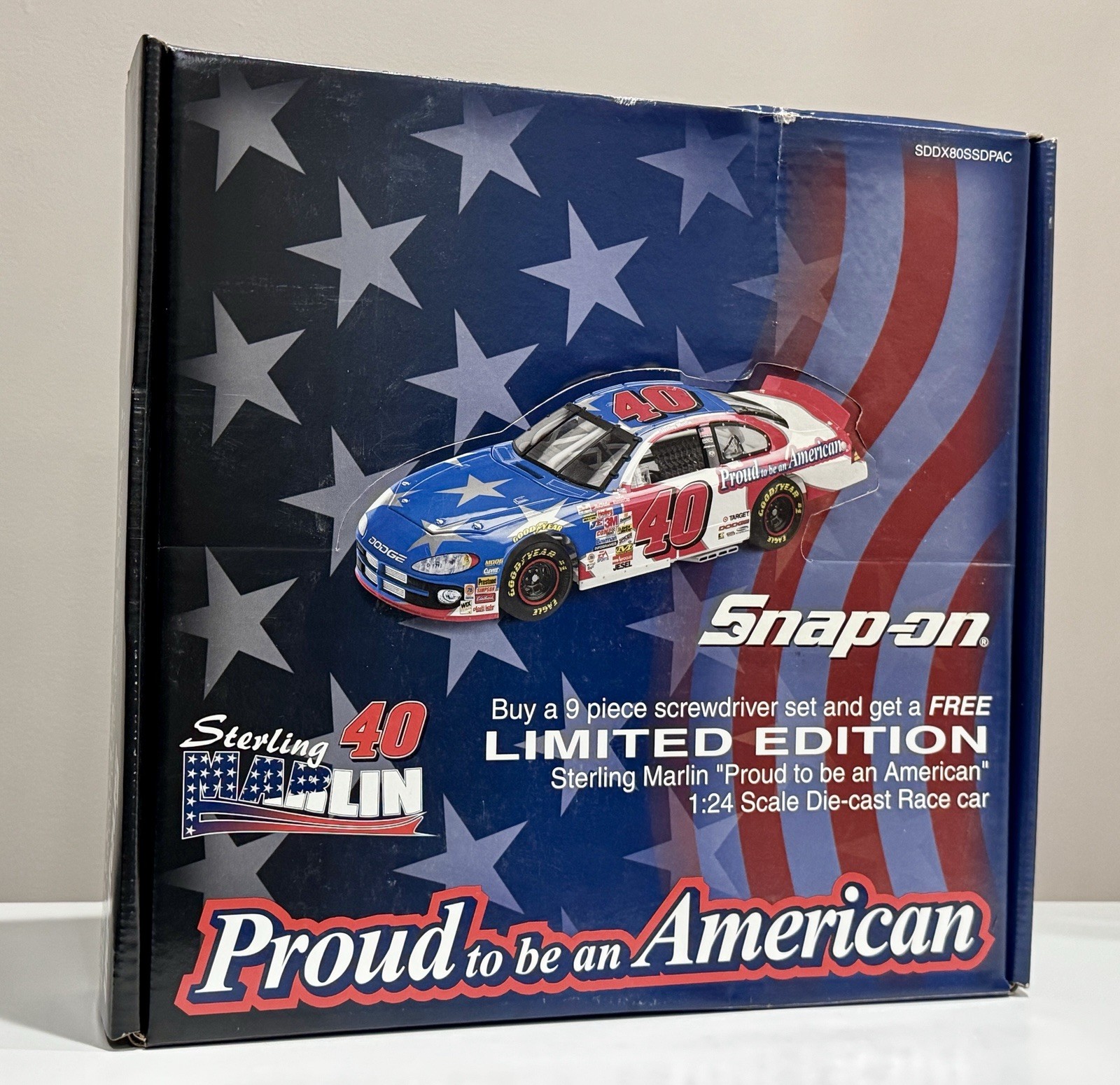 Snap-On - Proud To Be An American 9 Piece Screwdriver Set + Marlin Diecast New