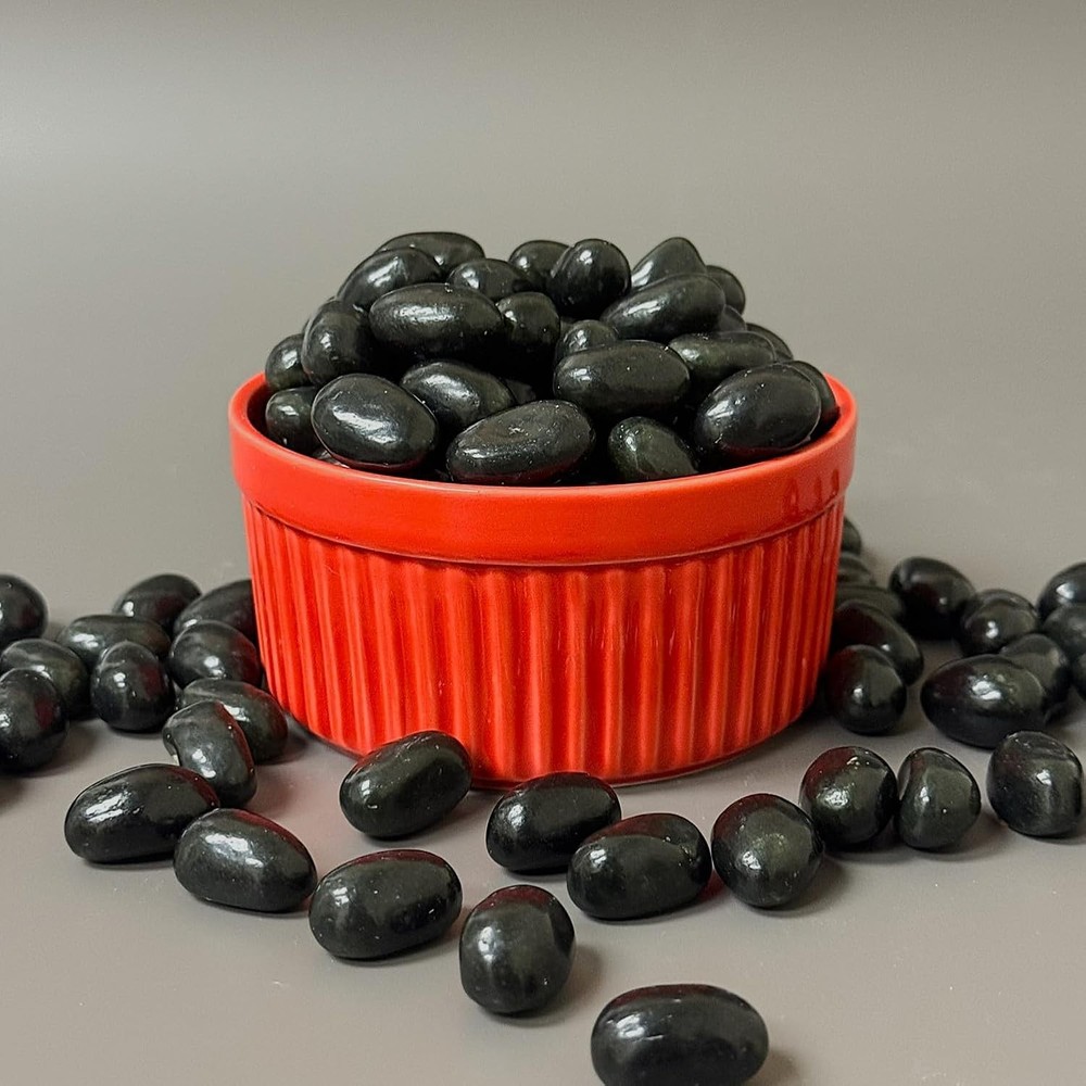 Black Licorice Jelly Beans - 2 Pound Bulk Pack - Old-Fashioned Candy