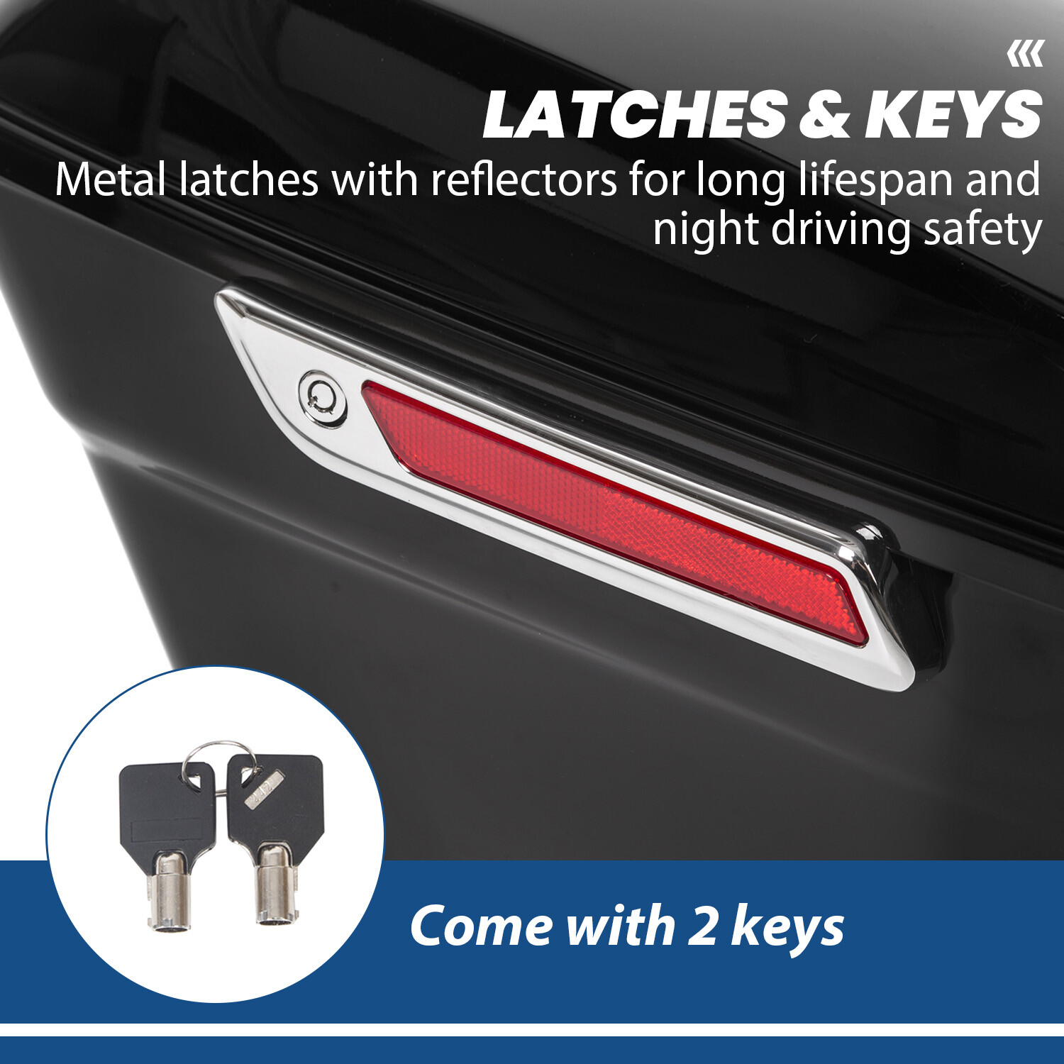 Hard Saddle Bags W/Latch For Harley Touring Road King Street Electra Glide 93-13