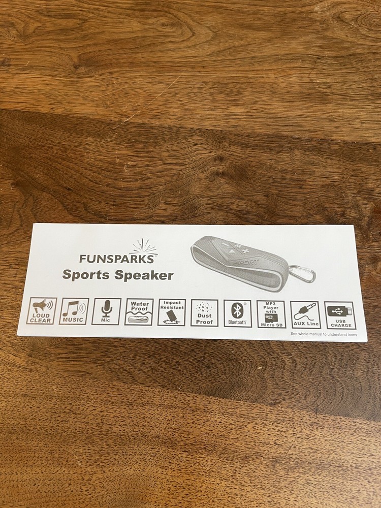 Funsparks Wireless Stereo Speaker Waterproof