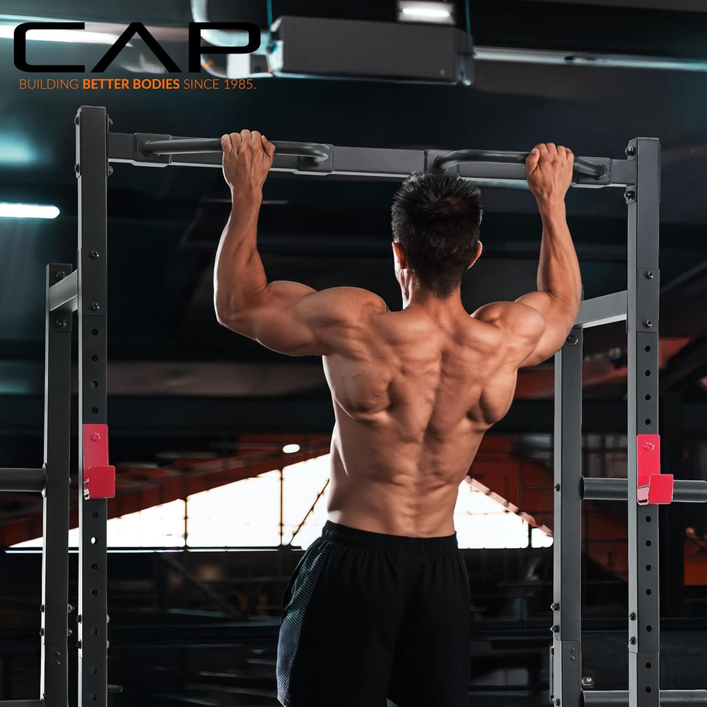 Power Rack with Pull up Bar & Attachments - Multiple Colors