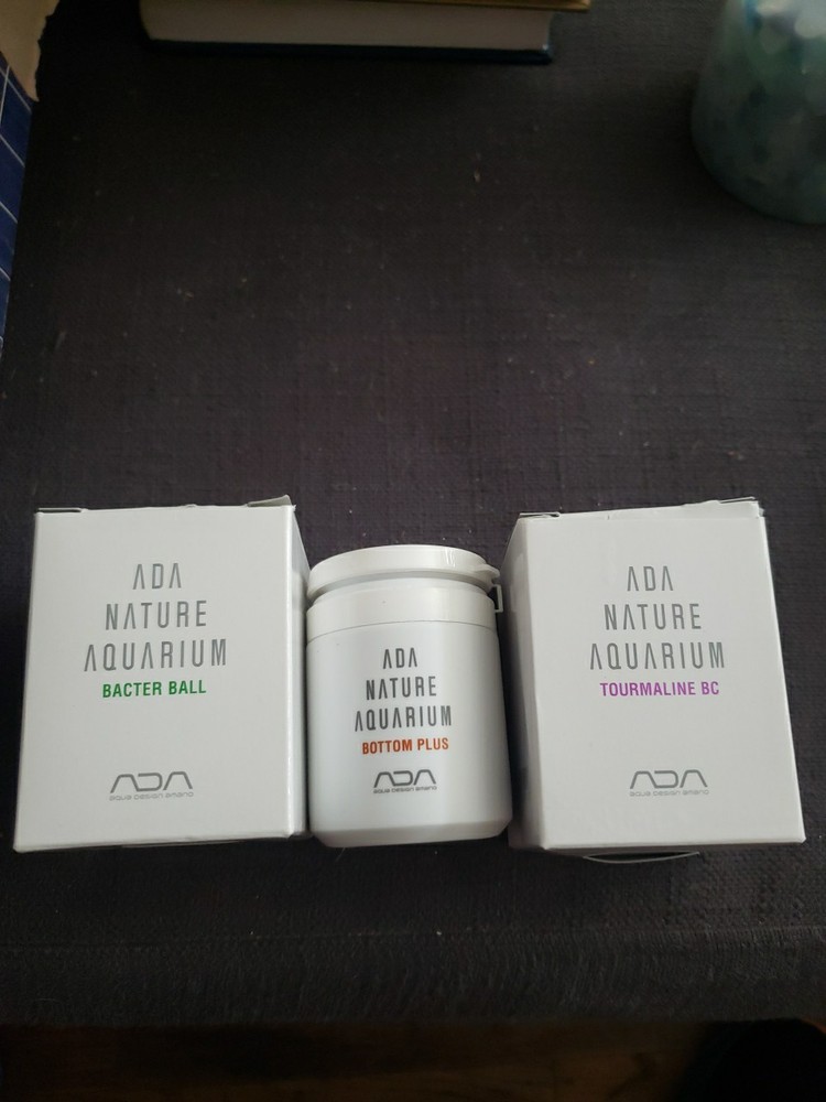 3 Set Ada Nature Aquarium Box Bottles Used