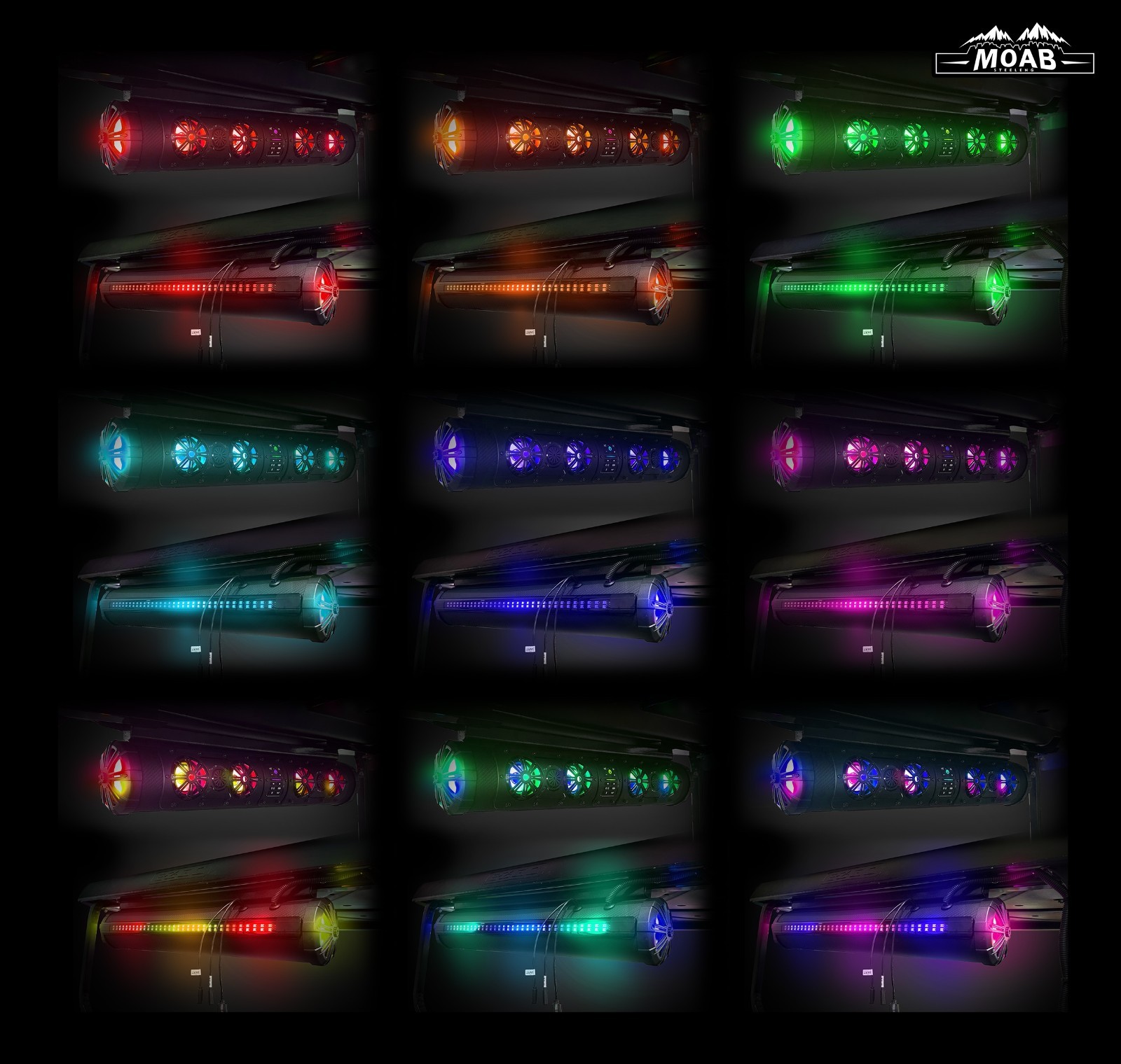 'MOAB' BLUETOOTH SOUND BAR w/t RGB LIGHT /Remote Control for EZGO TXT GOLF CART