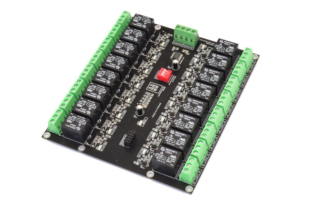 16 Channel I2C Interface Electromagnetic Relay Module for Arduino Raspberry 3...