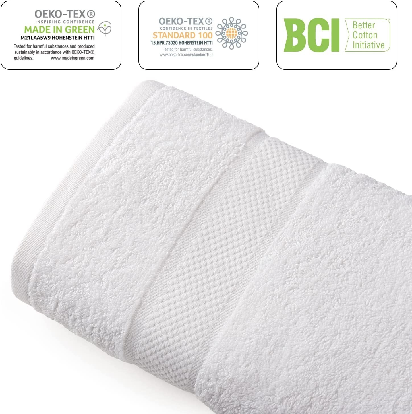 Extra Large Bath Towels Pack of 4 100% Cotton 27"x54" Highly Absorbent Soft