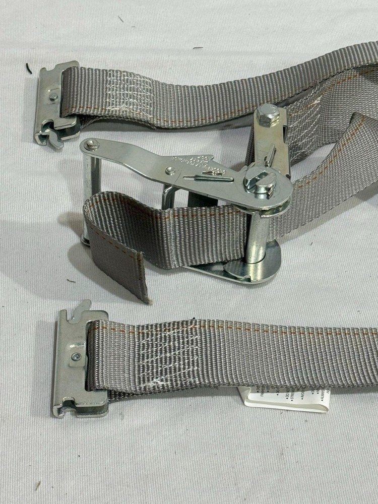 16' Grey E-Track Ratchet Strap 4 Pack