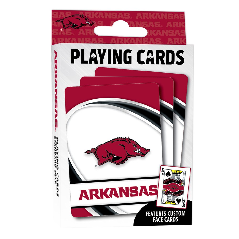 MasterPieces - Arkansas Razorbacks - NCAA Playing Cards - 54 Card Deck