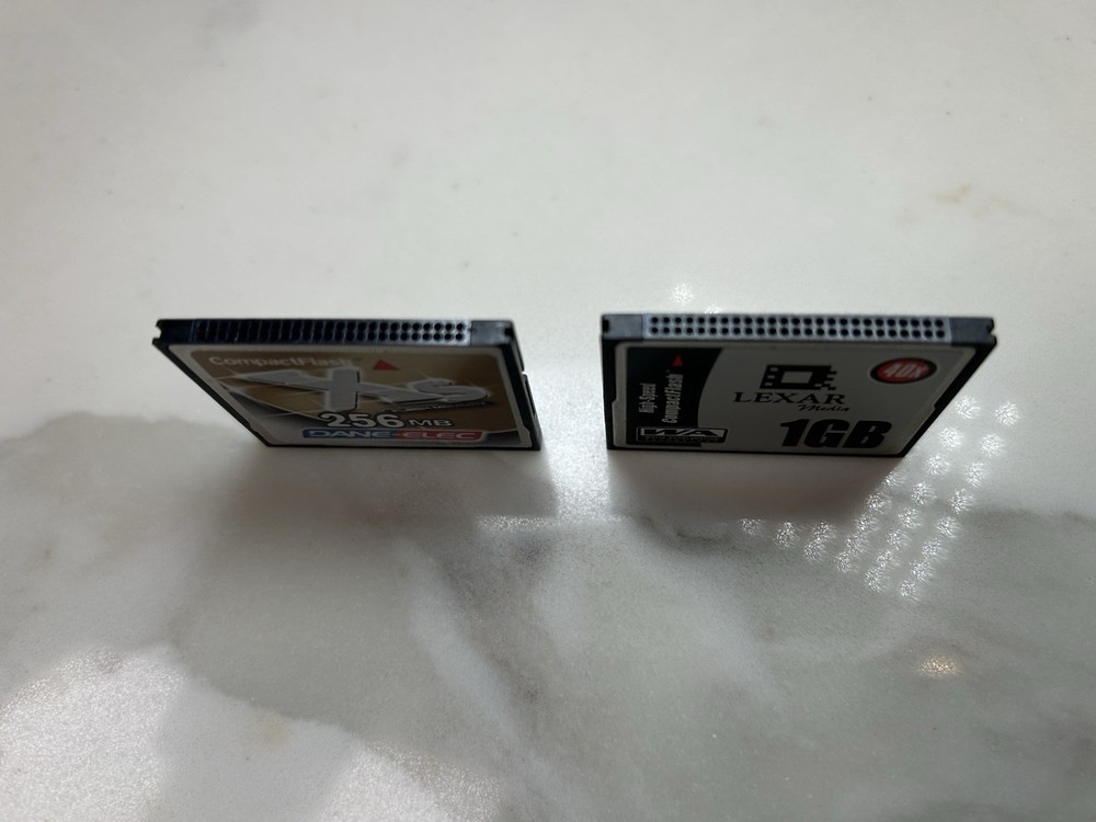 Lexar High-Speed 1 GB 40x & 256mb DaneElec CompactFlash Memory Cards