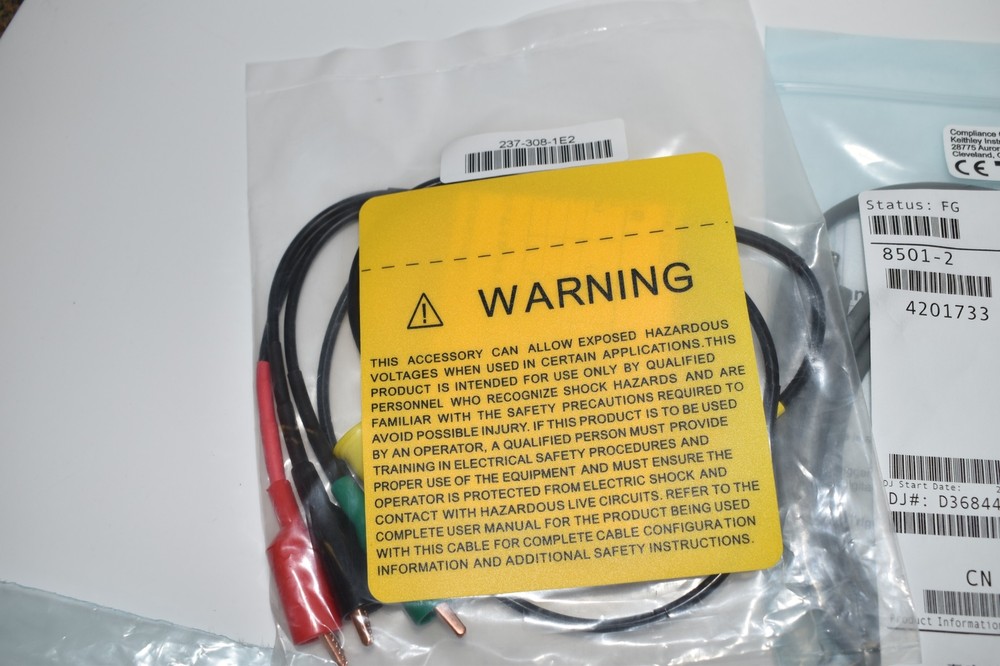 KEITHLEY CURRENT SOURCE KIT- 237-308-1E2 SPADE LUG CABLE- 8501-2- CA-351 (UWN45)