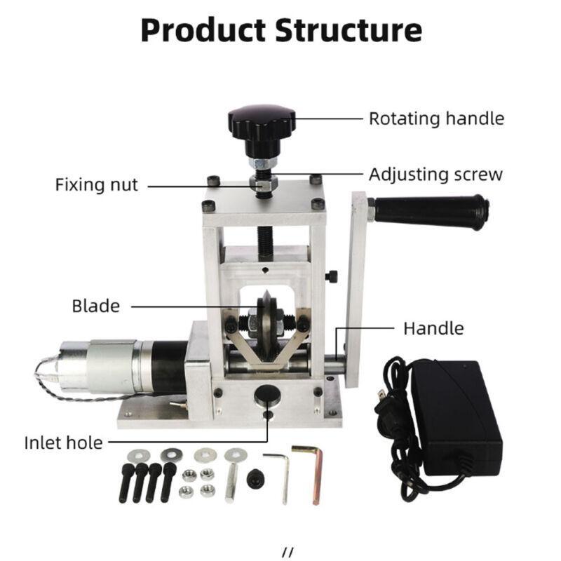 Semi-auto Wire Stripping Machine Manual Cable Stripper Copper Recycling Electric