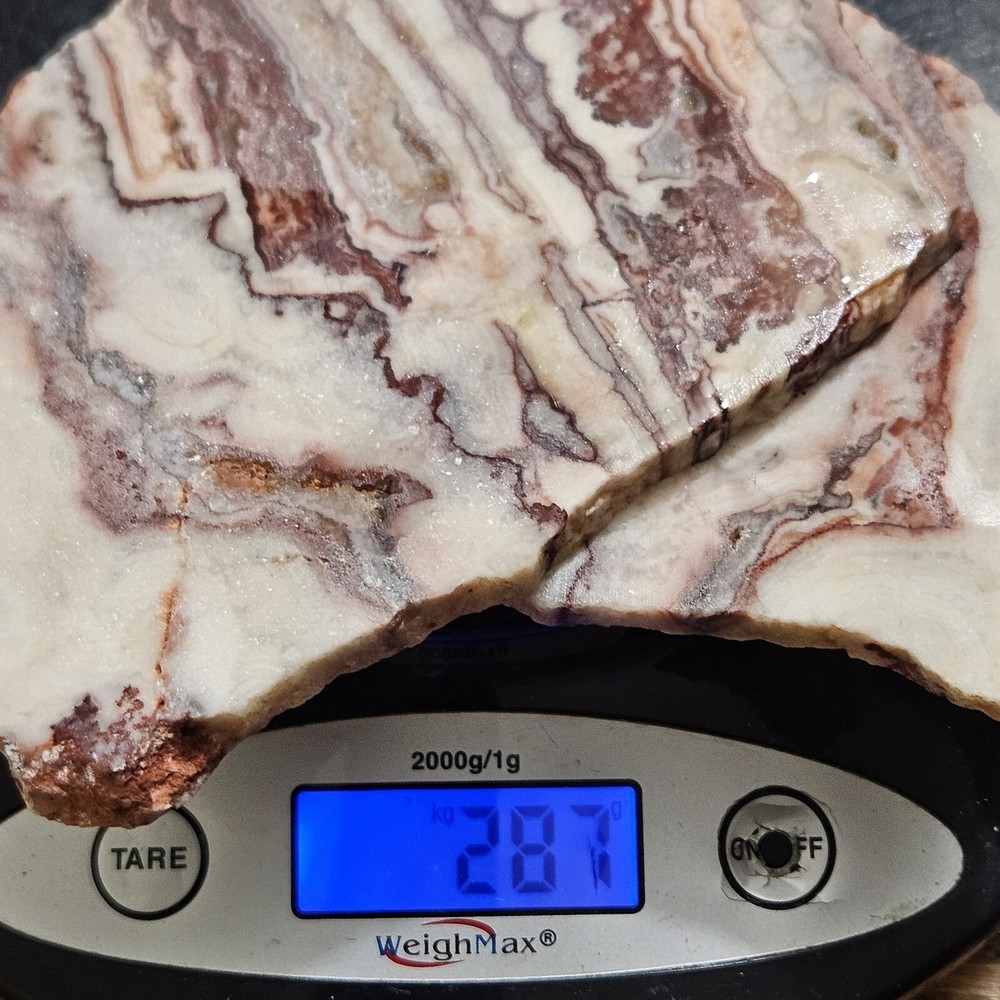Strawberry Onyx Lapidary Slabs 287 Grams