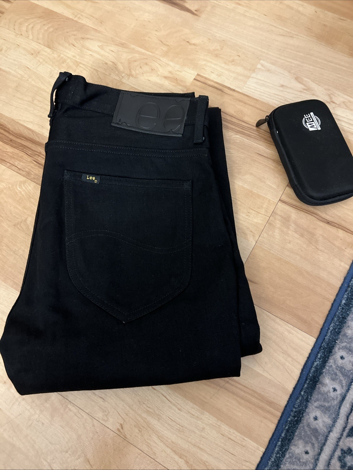 Lee 101z 29x32 Black Black Right hand Twill Blue Selvedge 13oz Japan Fabric