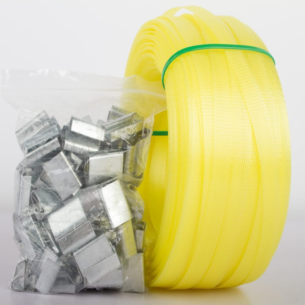 Poly Strap, Polypropylene Strapping, 320' Length, 1/2" Width, 330 Lbs. Break Str