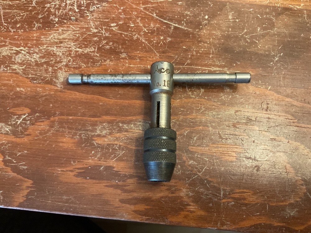 Vintage Ace No. 1E Sliding T Type Tap Handle, USA