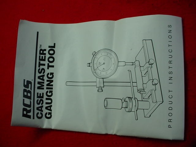 RCBS Case Master Gauging Tool- #87310- Face Cracked- New !