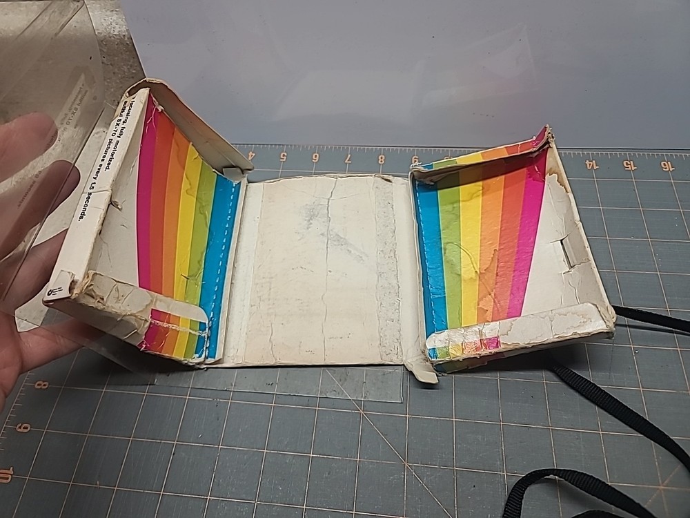 Vintage POLAROID One Step Land Camera with Box Rainbow