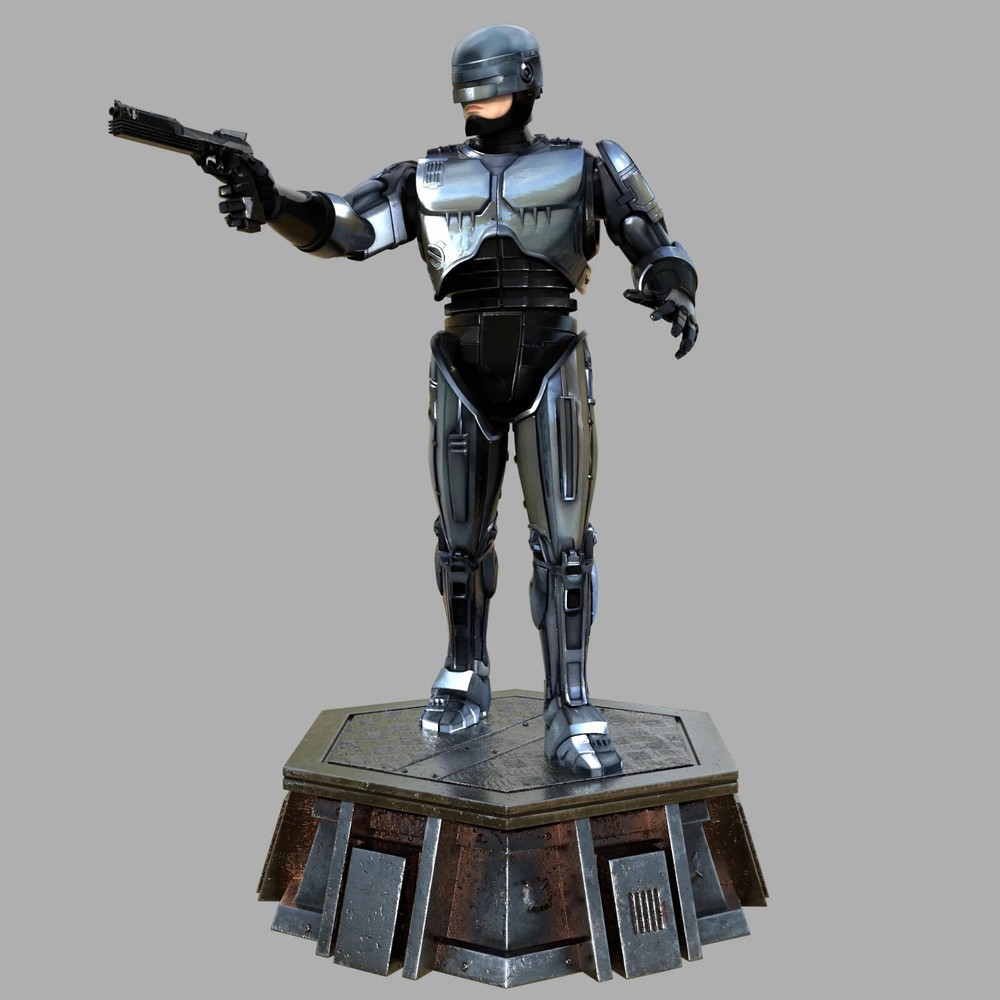 UNPAINTED Robocop Diorama 3d Printed Model Kit