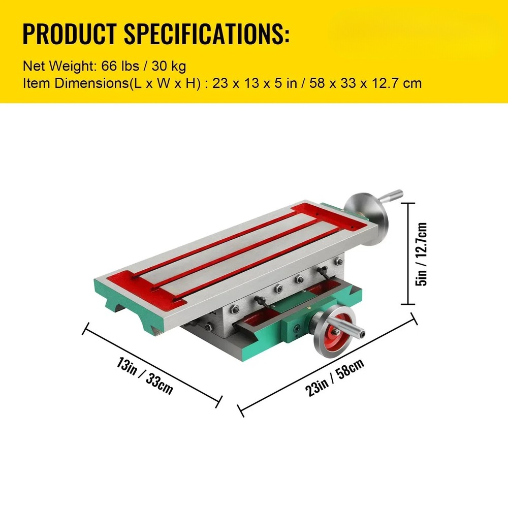 Compound Multifunction Milling Machine Work Table 2 Axis Cross Slide Bench Drill