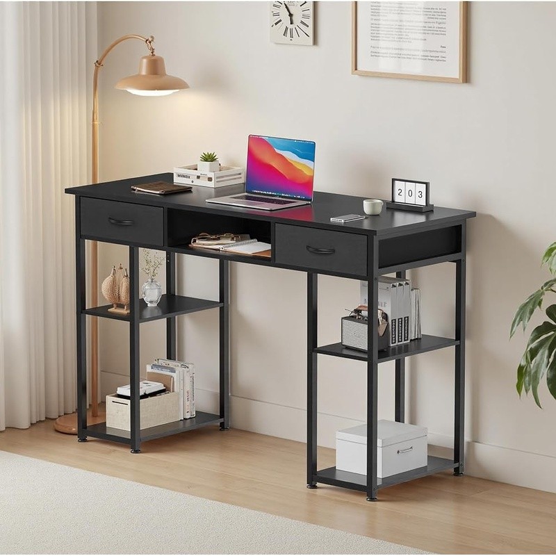 Modern Computer Desk Ample Storage Versatile Durable Easy Assembly Home Office