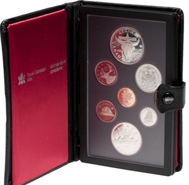 1982 Canada Regina's Centennial Double Dollar Set. i/c  Silver Dollar Mint Set.