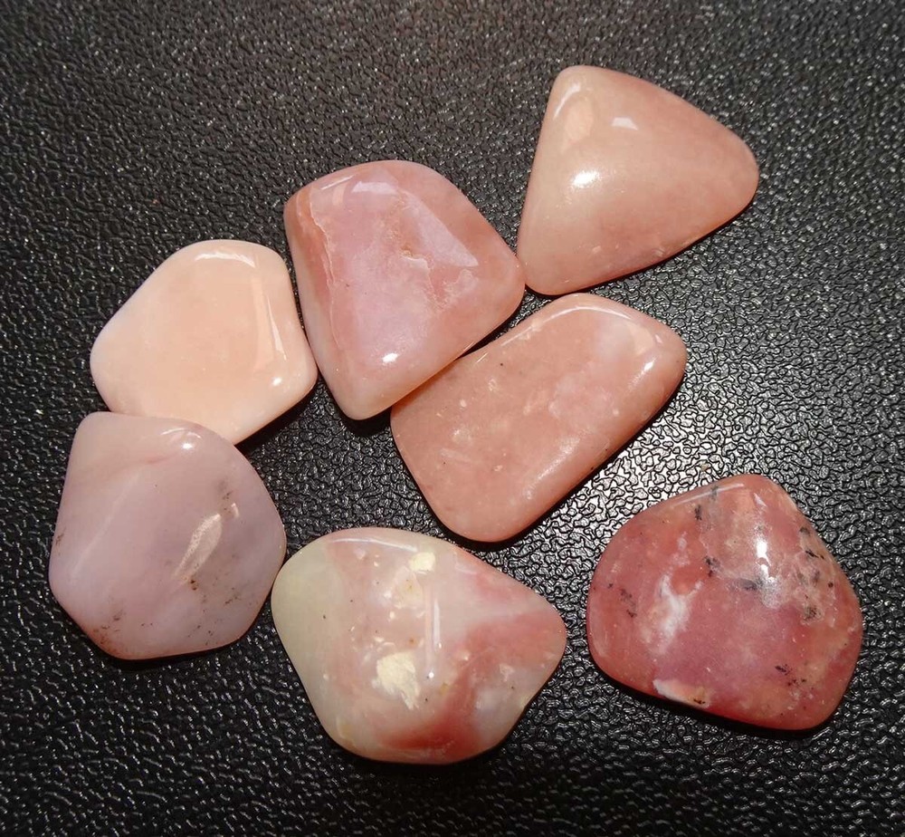Pink Opal - 7 Tumbled Stones rt491j